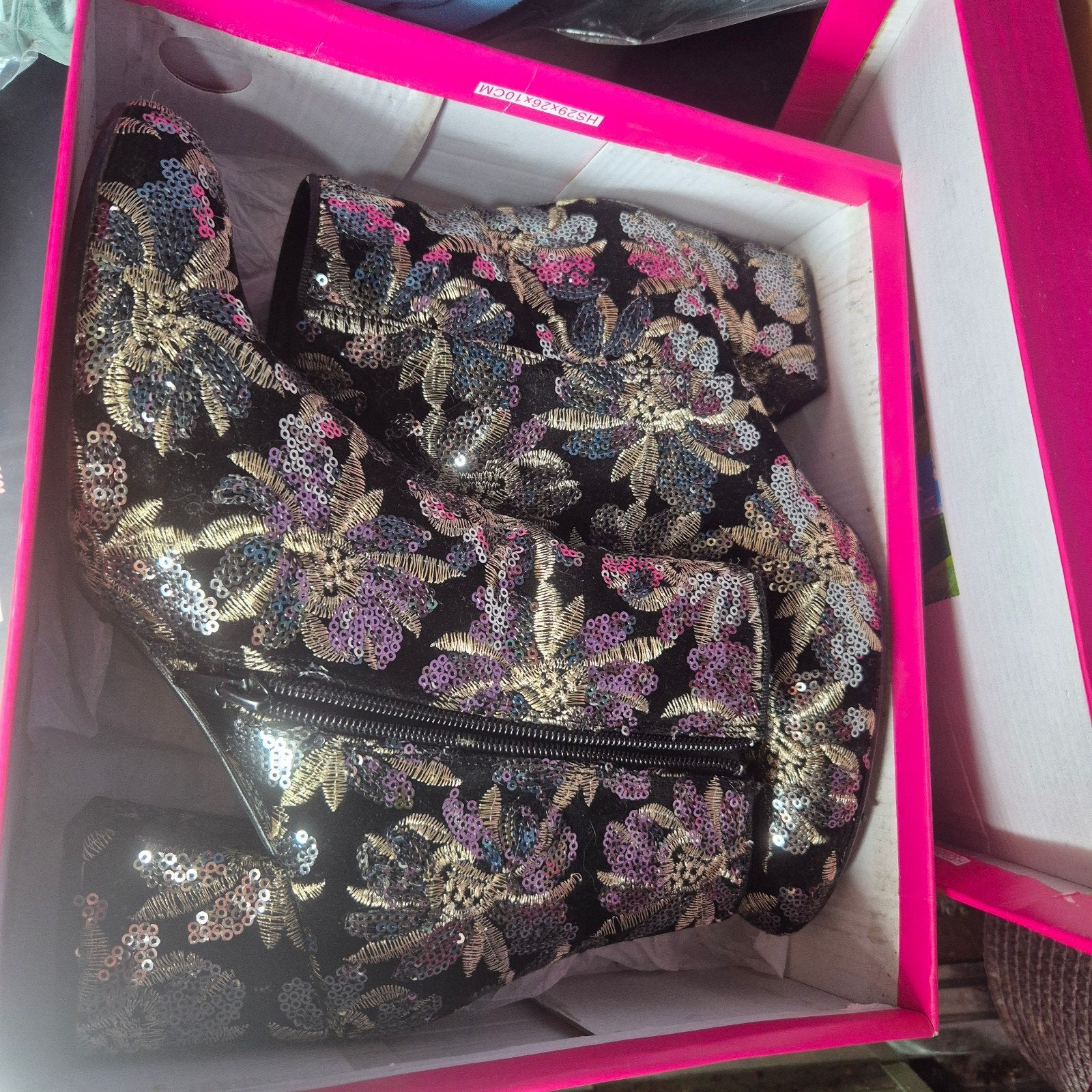 Bottines de soirée style burlesque, Kleding | Dames, Zwart, Lage of Enkellaarzen, Ophalen of Verzenden, Zo goed als nieuw