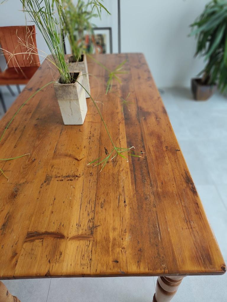 Table à manger en pin 195x91, Maison & Meubles, Tables | Tables à manger, Utilisé, 50 à 100 cm, 150 à 200 cm, Cinq personnes ou plus