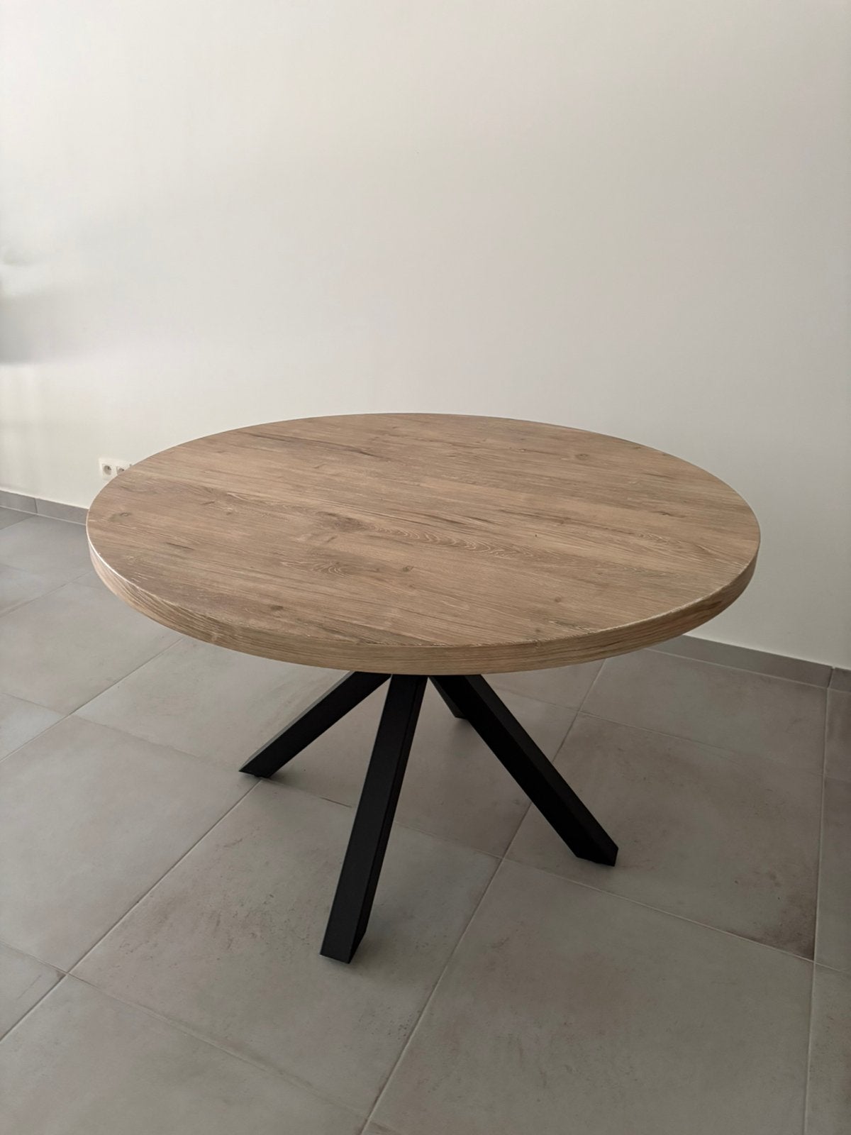 Rond eettafel, Huis en Inrichting, Ophalen, 100 tot 150 cm, Rond, Zo goed als nieuw