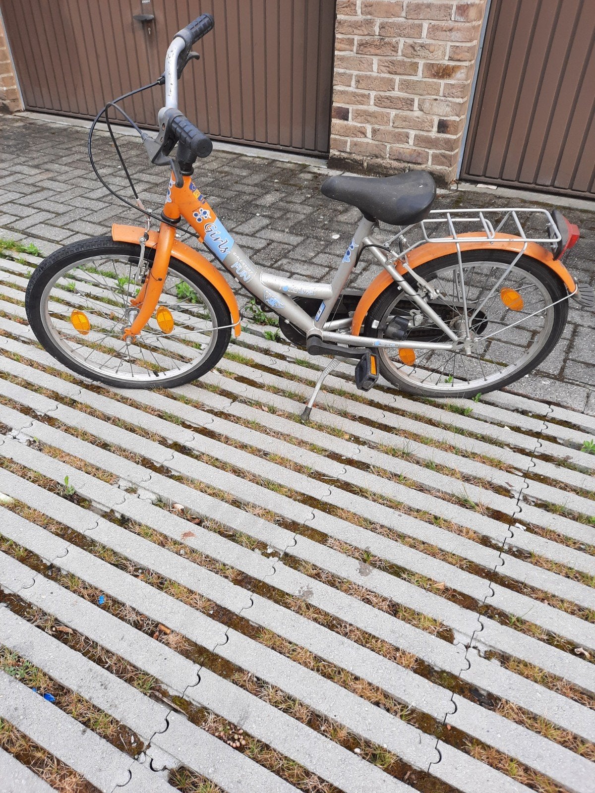 Kinderfiets meisjes mini bandjes, Ophalen, Zo goed als nieuw, Velgrem, 14 inch of minder