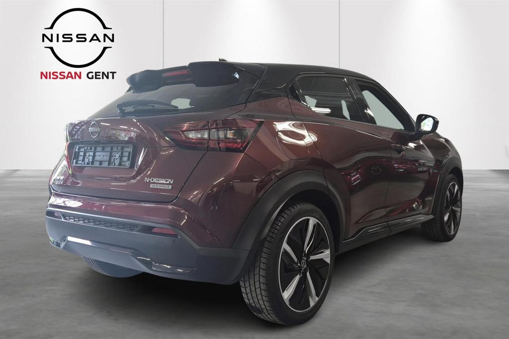 Nissan Juke Hybride-Aut-360Cam-GPS-Carplay-Airco, Auto's, Stof, 4 cilinders, Cruise Control, Bedrijf