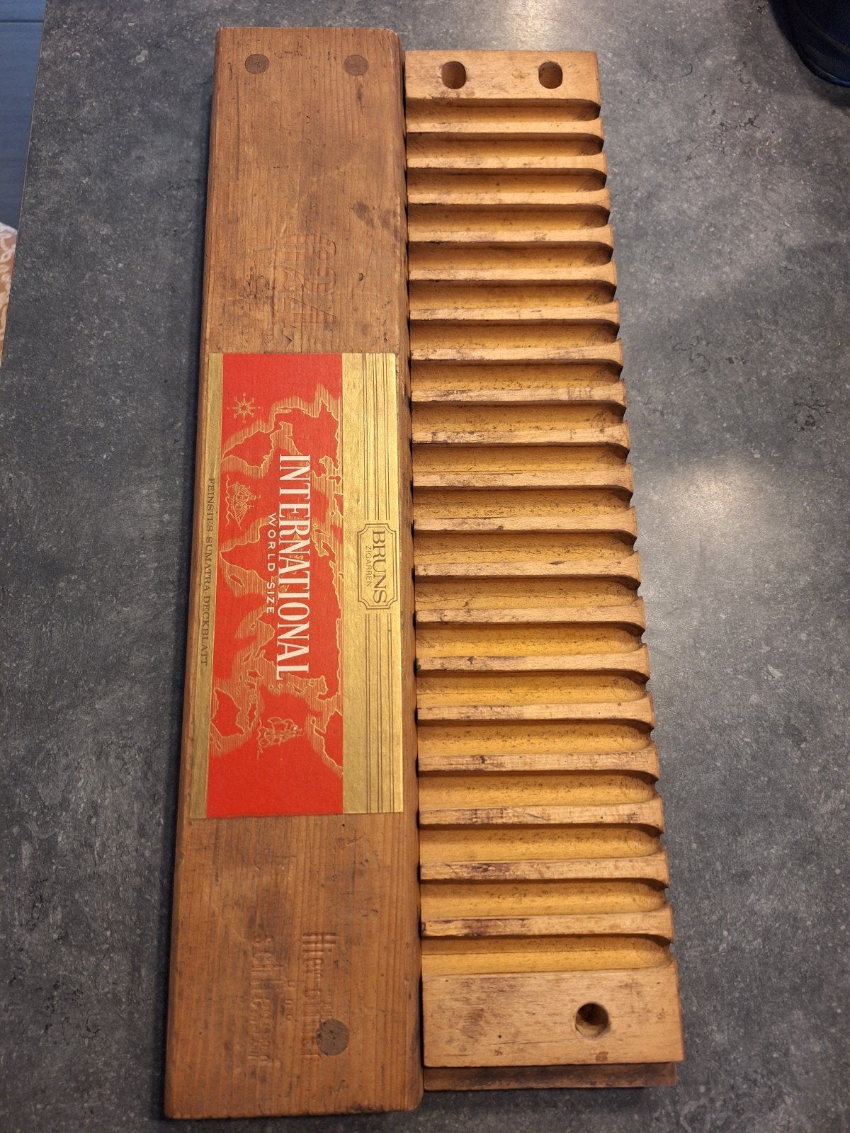 antieke houten sigarenmal, Antiek en Kunst, Antiek | Gereedschap en Instrumenten, Ophalen of Verzenden