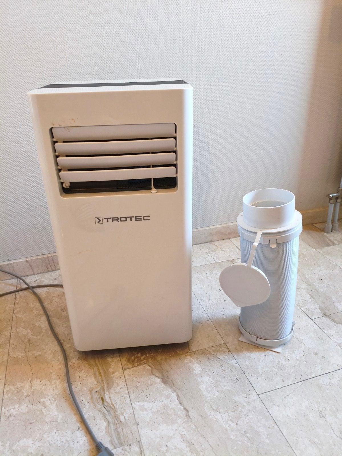 mobiele airco trotec, Ophalen