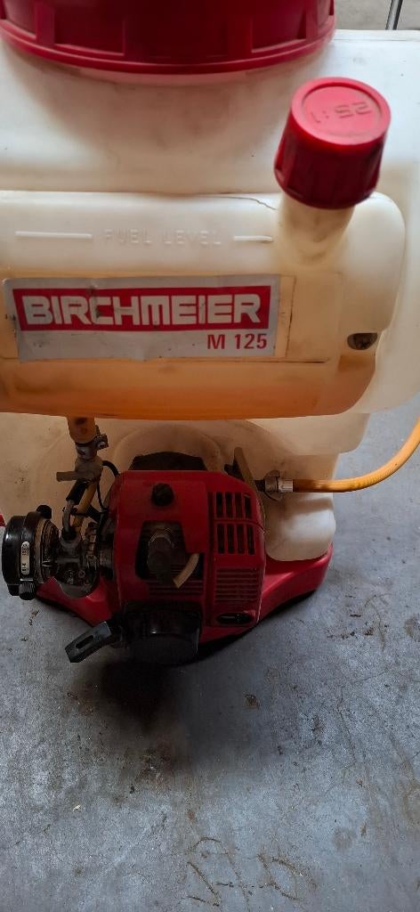 Rugsproeiers birchmeier op benzine te koop ., Ophalen, Gebruikt