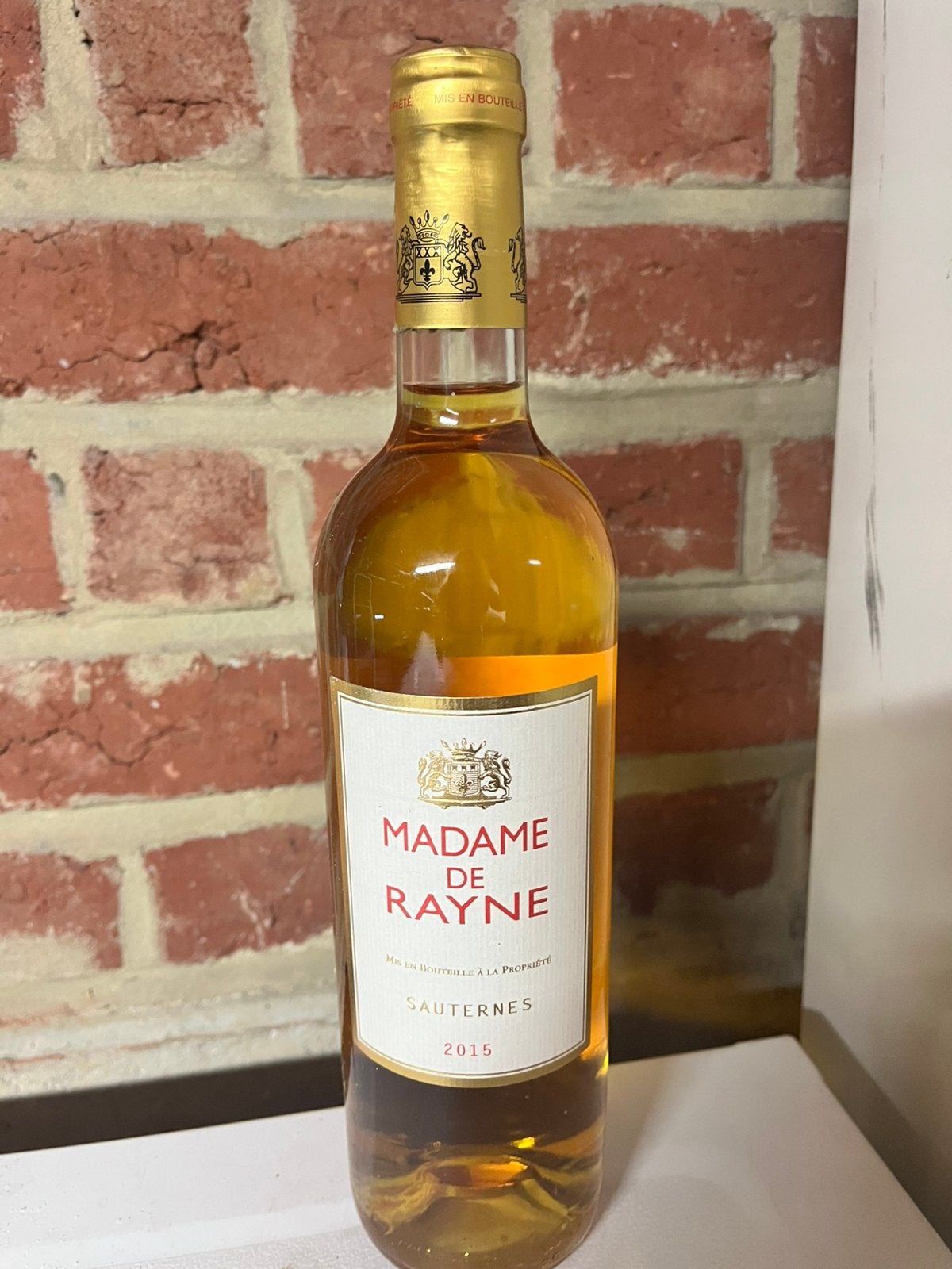 Vin madame de rayne 2015 Sauternes, Collections, Enlèvement, Neuf, France, Vin blanc