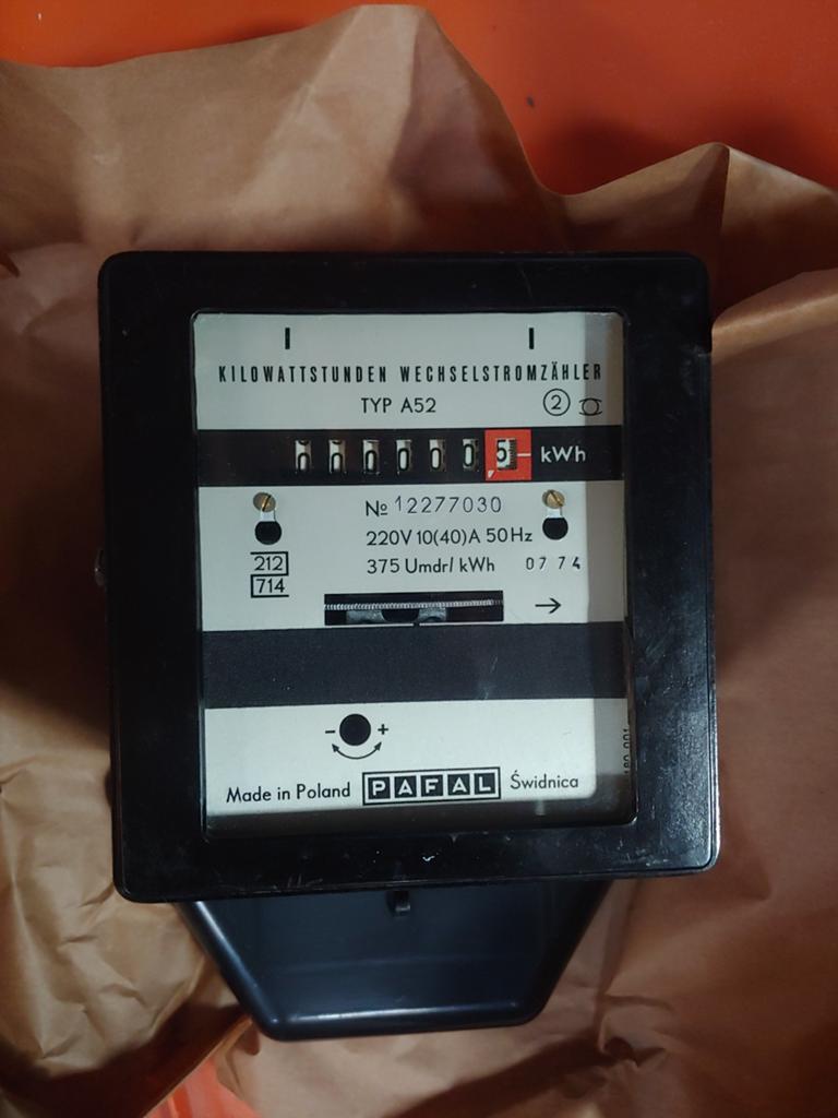 Monofasige kWh meter, Doe-het-zelf en Bouw, Elektriciteit en Kabels, Ophalen