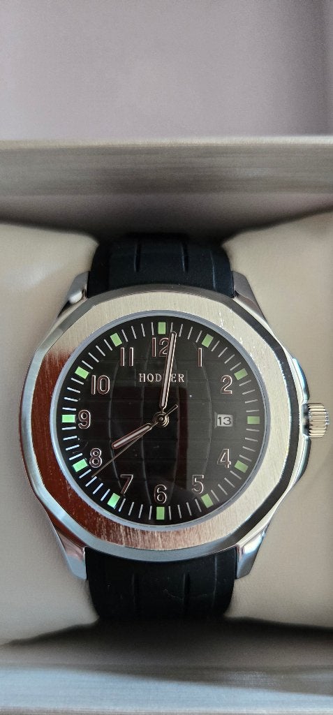 Montre Hodler Bernia - Noir (Neuf), Enlèvement ou Envoi, Neuf, Noir