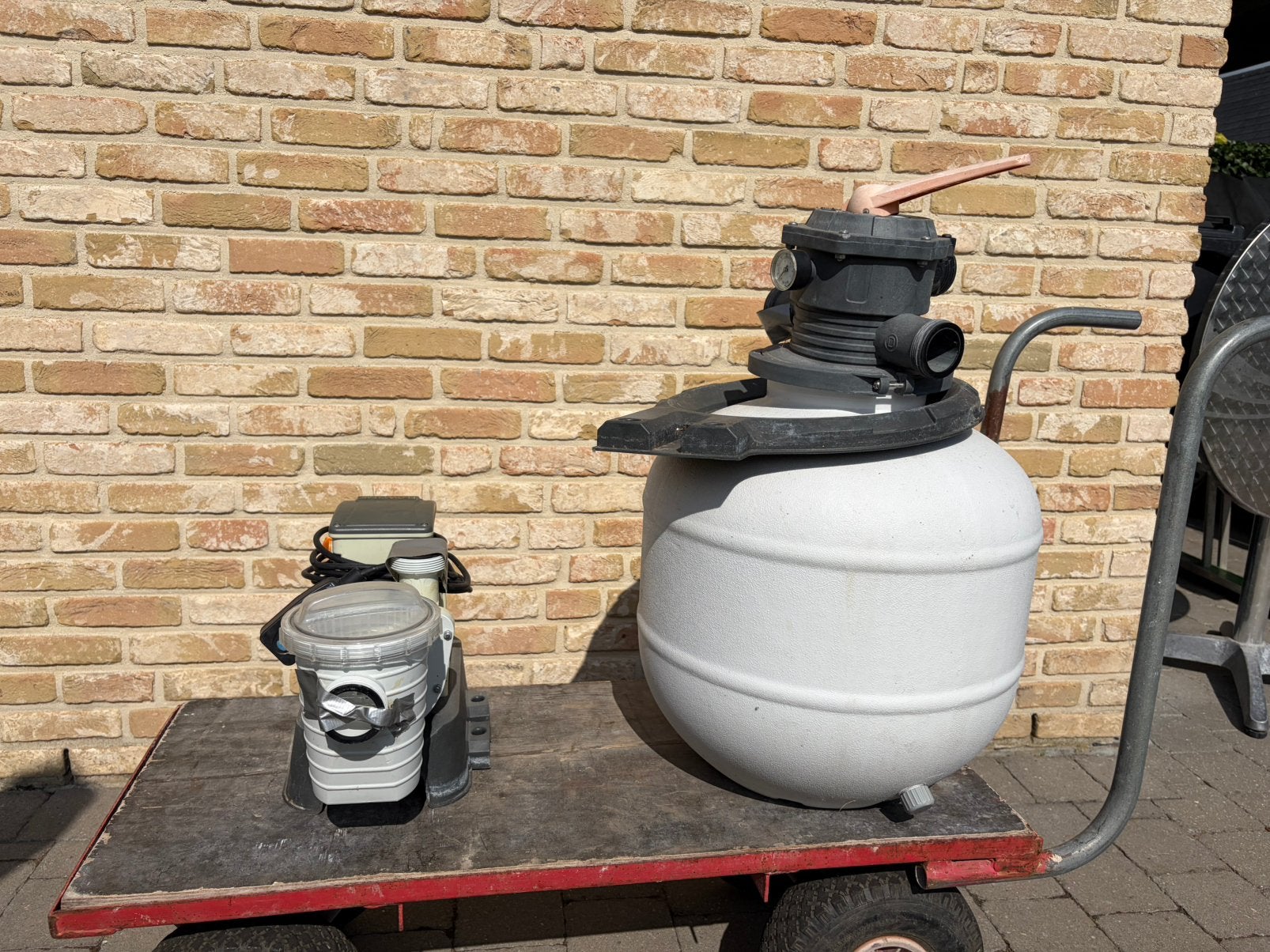 Pomp met zandfilter voor zwembad, Ophalen, Gebruikt, Zwembadpomp