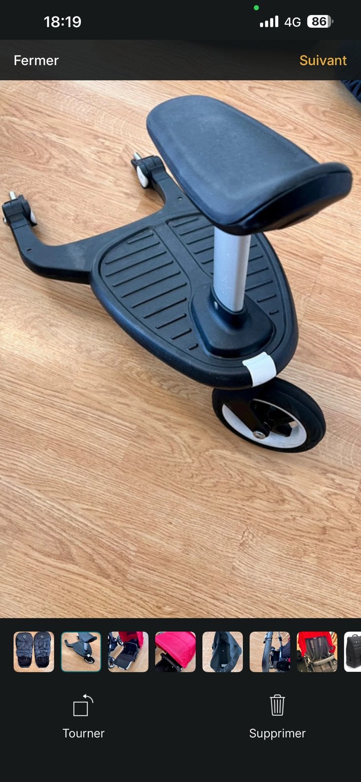Planche a roulettes / meerijdplank incl adpater bugaboo, Ophalen, Zo goed als nieuw