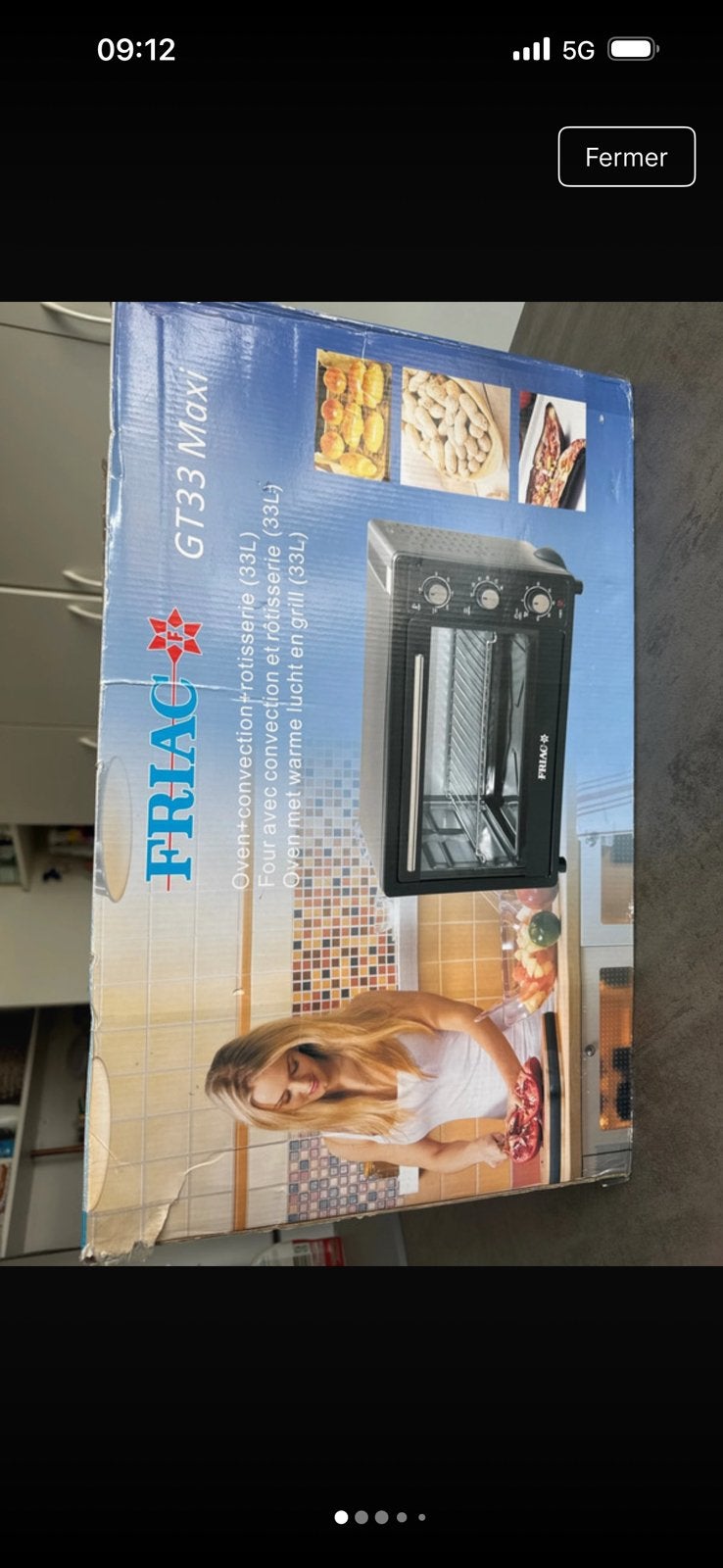 Four convection et rôtisserie 33 litres Friac, Ophalen, Gebruikt, Overige merken, Mini-oven