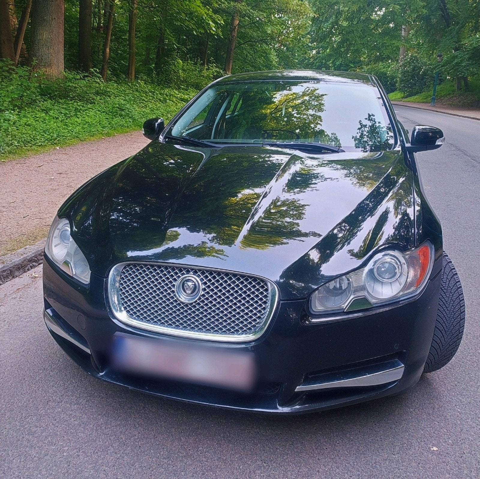 Jaguar XF 2.7 V6 Diesel, avec ou sans CT, mécanique ok, Autos, Cuir, Achat, Entretenue par le concessionnaire, Noir