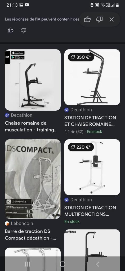 Banc de traction, Sport en Fitness, Fitnessmaterialen, Ophalen, Zo goed als nieuw, Buik, Oprekstang