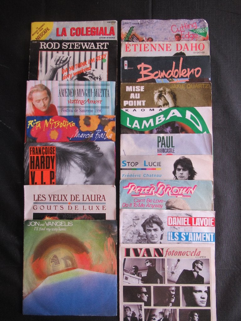 Lot de 45 tours divers années 80, Enlèvement ou Envoi, Utilisé, Pop