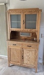 Houten buffetkast, Ophalen, Gebruikt, Landelijk, 150 tot 200 cm