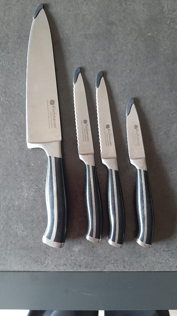 Te koop:Set keukenmessen van "Klochmesser", Ophalen, Zo goed als nieuw, Inox of Chroom