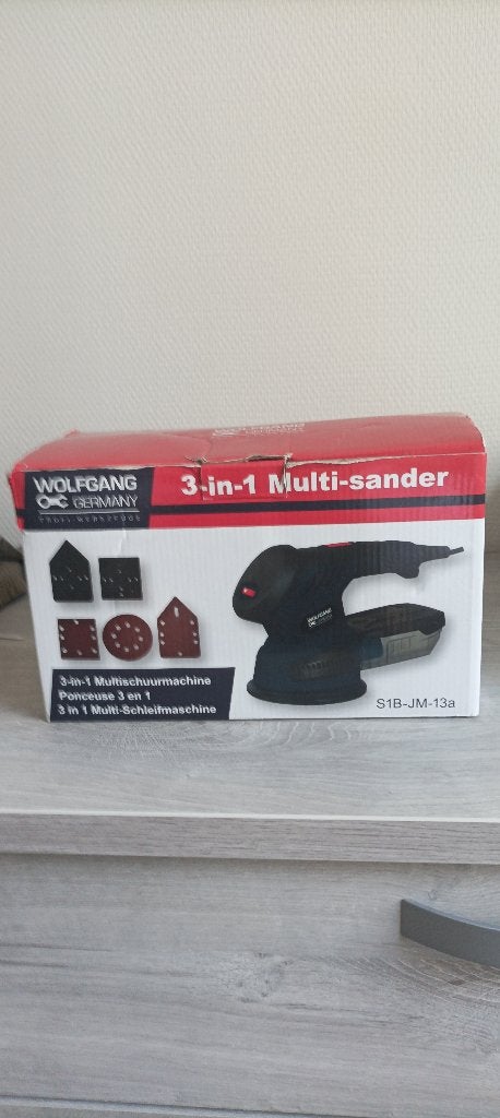 Schuurmachine Wolfgang 3 in 1 multisander, Bricolage & Construction, Outillage | Ponceuses, Enlèvement, Utilisé, Moins de 600 watts