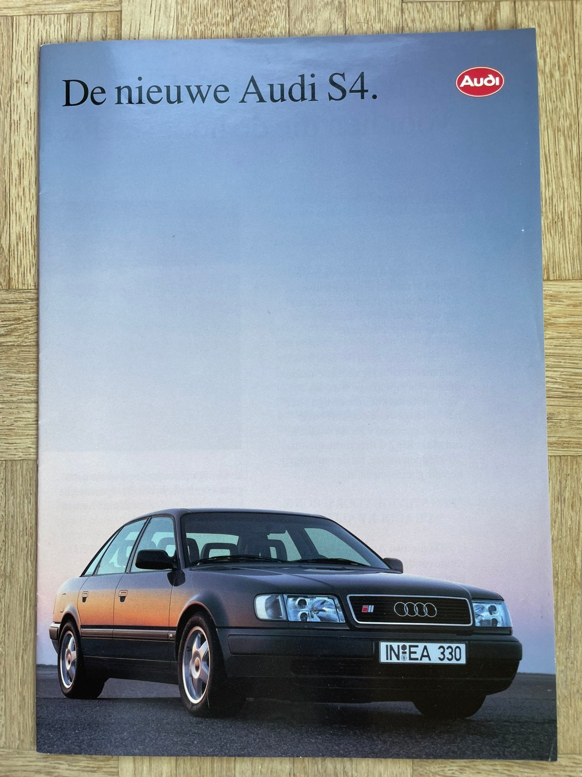 Brochure Audi S4 - 1991, Boeken, Ophalen of Verzenden, Zo goed als nieuw, Audi