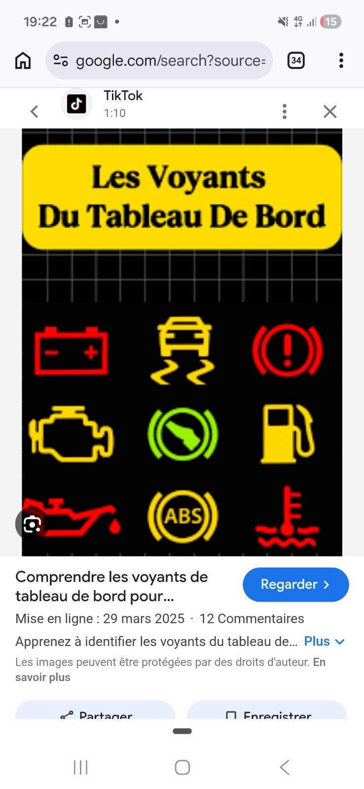Temoin moteur sa passe pas controle technique. J ai le solut, Tickets & Billets