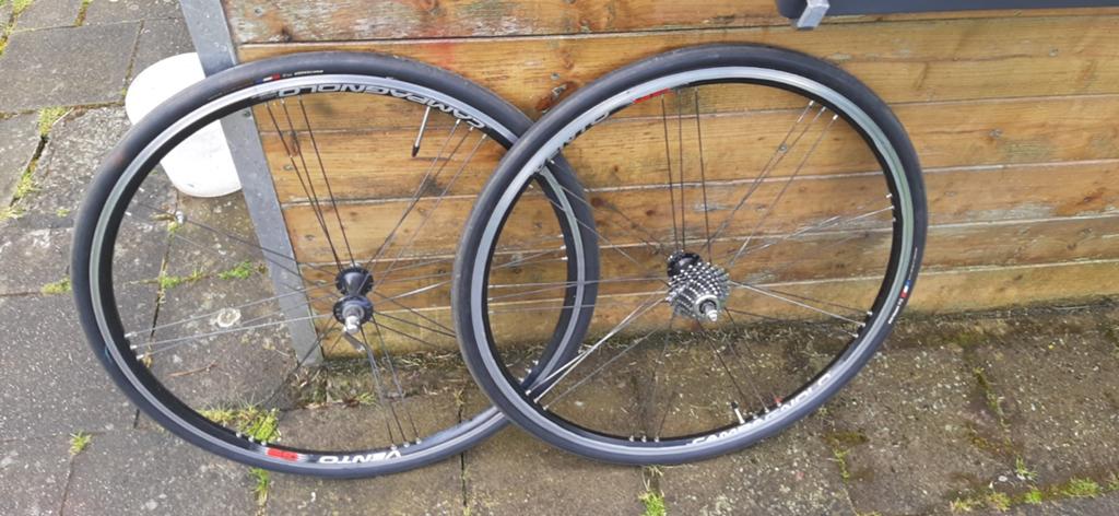 Wielset Campagnolo Vento, Gebruikt, Campagnolo, Aluminium, Racefiets