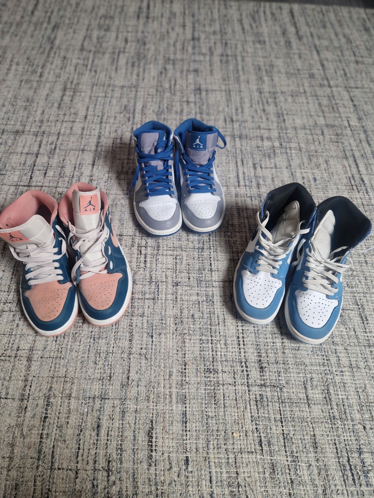 Set van 3 paar Nike Air Jordan 1 Mid T42 en 41, Ophalen, Zo goed als nieuw, Schoenen
