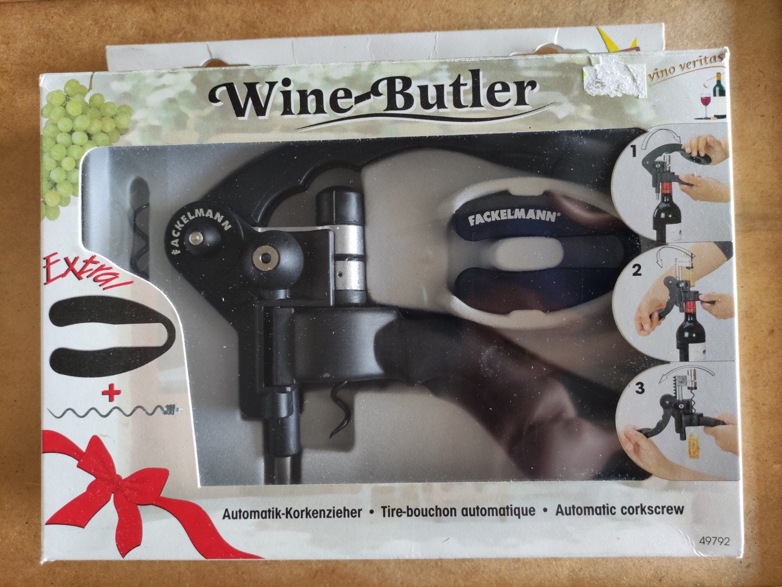 Luxe wijnopener, nieuw in de verpakking, Ophalen of Verzenden