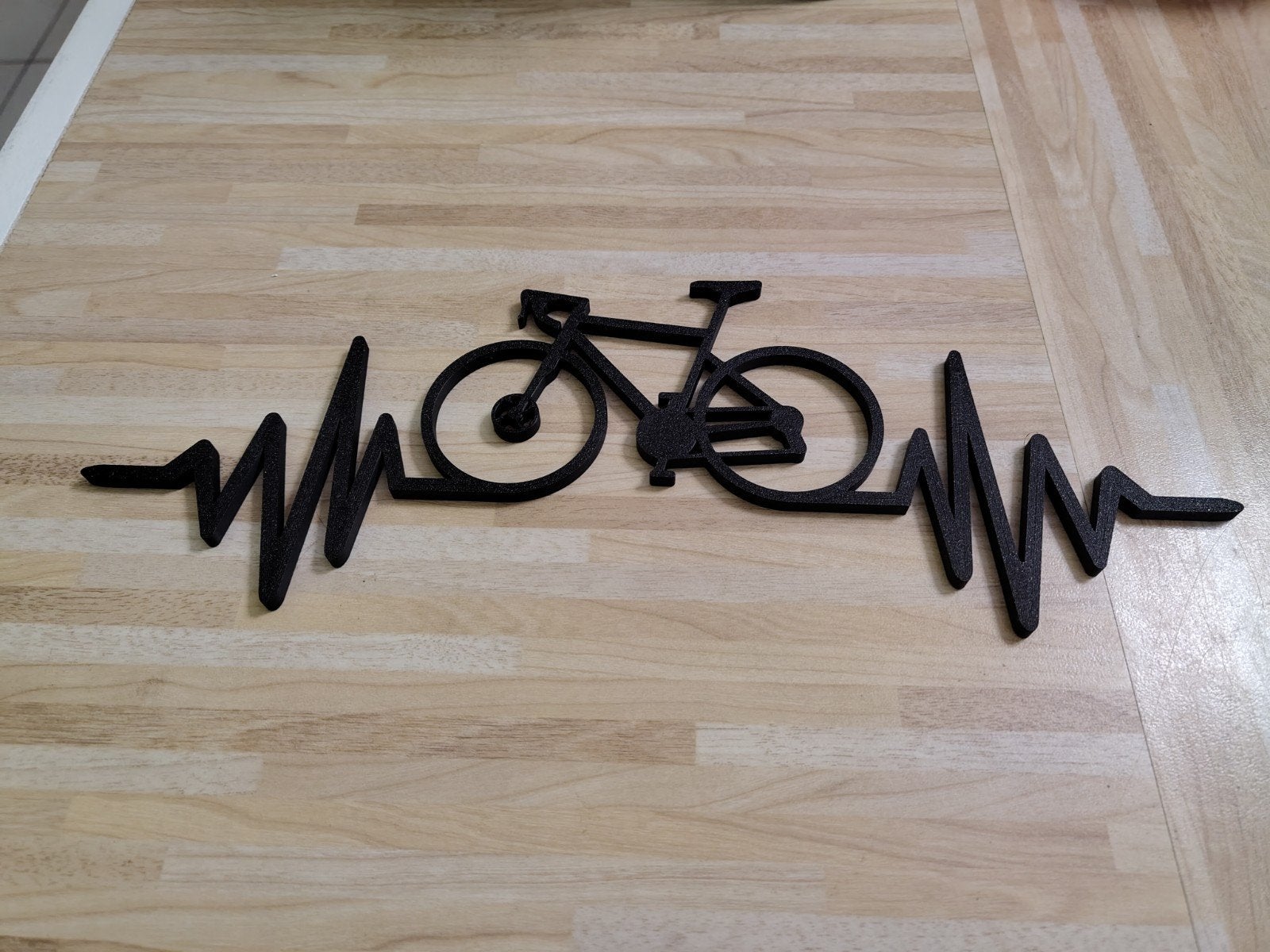 3D heartbeat fiets, 30 cm, 11 cm, Grijs, Nieuw