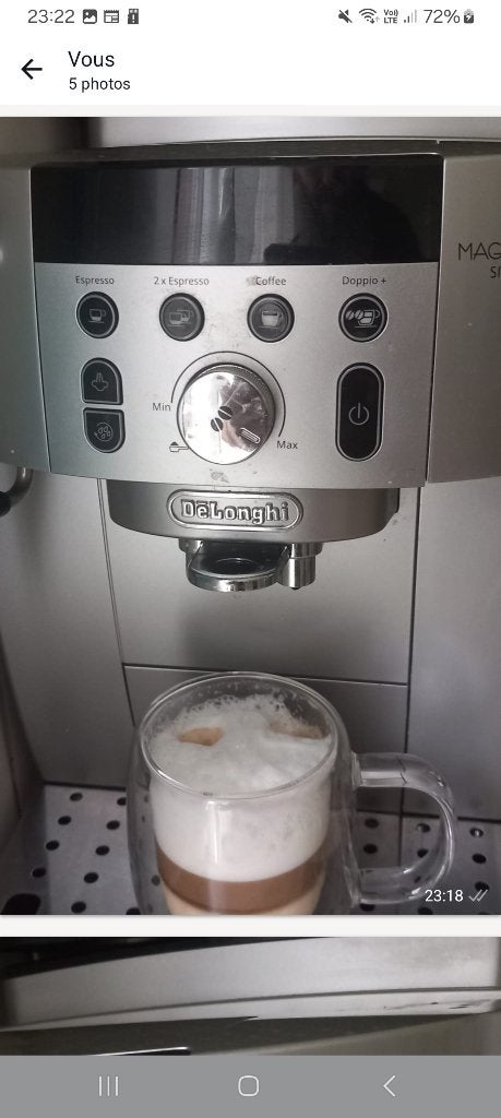 Machine à cafe delonghi, Electroménager, Machine à espresso, Café en grains, Enlèvement, 1 tasse