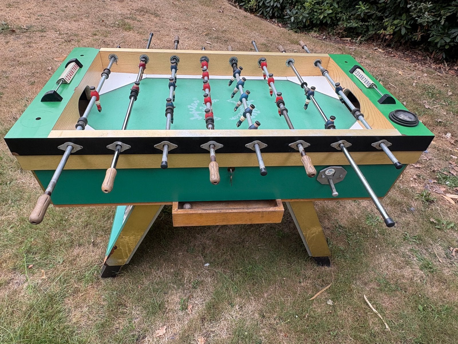 Voetbaltafel jupiter groen 7 sterren, Enlèvement, Comme neuf