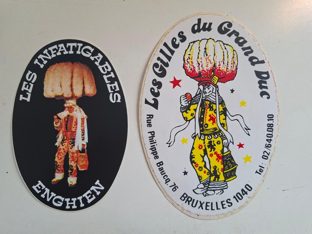 De (les) Gilles - Carnaval - autocollants, Enlèvement ou Envoi, Comme neuf, Société ou Association