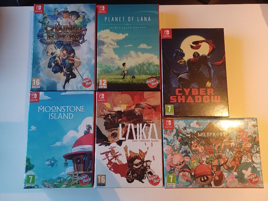 6 x Super Rare Games Deluxe Edition Chained Echoes, Laïka..., Games en Spelcomputers, Ophalen of Verzenden, Nieuw