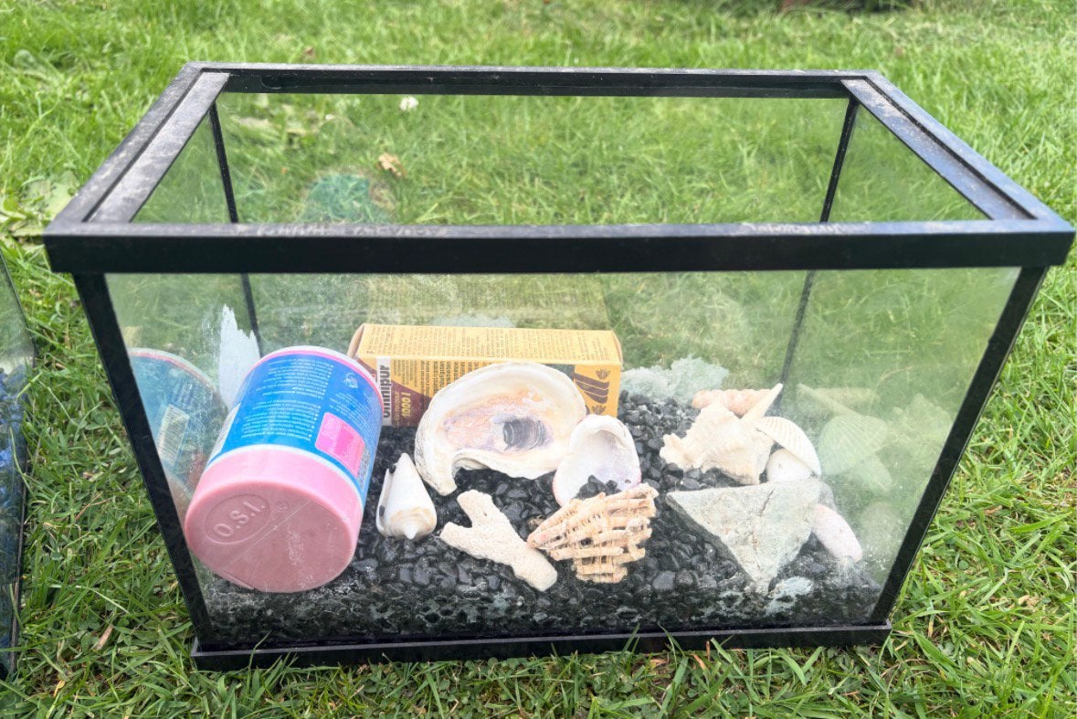 Lots de 2 Aquarium vides +deco +accesoires, Enlèvement, Comme neuf