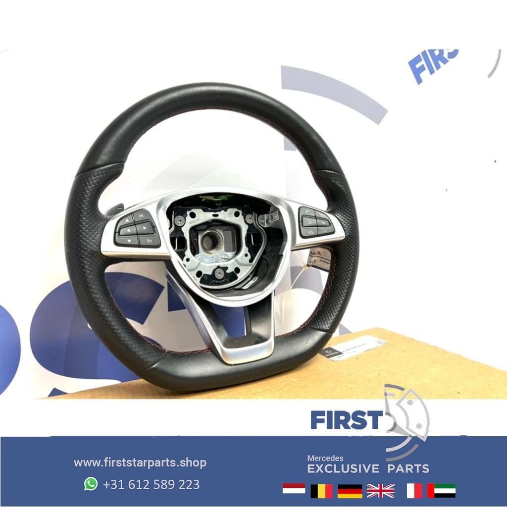 W205 C Klasse W253 GLC Klasse AMG Stuur Mercedes zwart leer, Gebruikt, -, -, Ophalen of Verzenden
