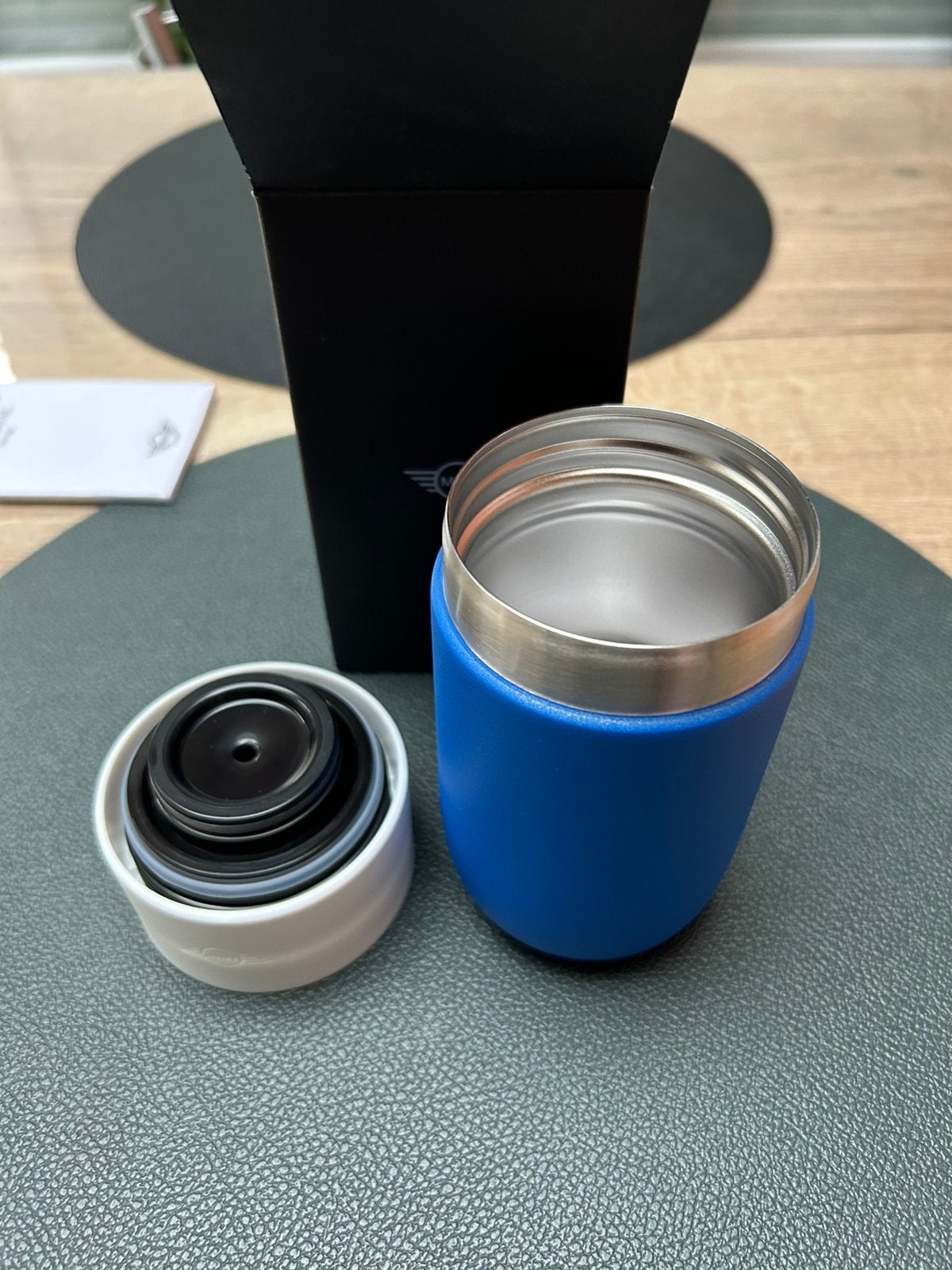 Thermosbeker NIEUW !!!!, Ophalen, Nieuw, Blauw