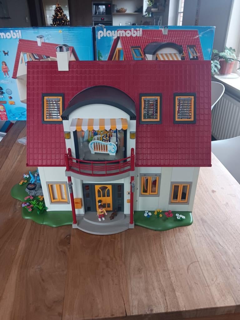 Groot playmobil huis met volledige inrichting, Ophalen