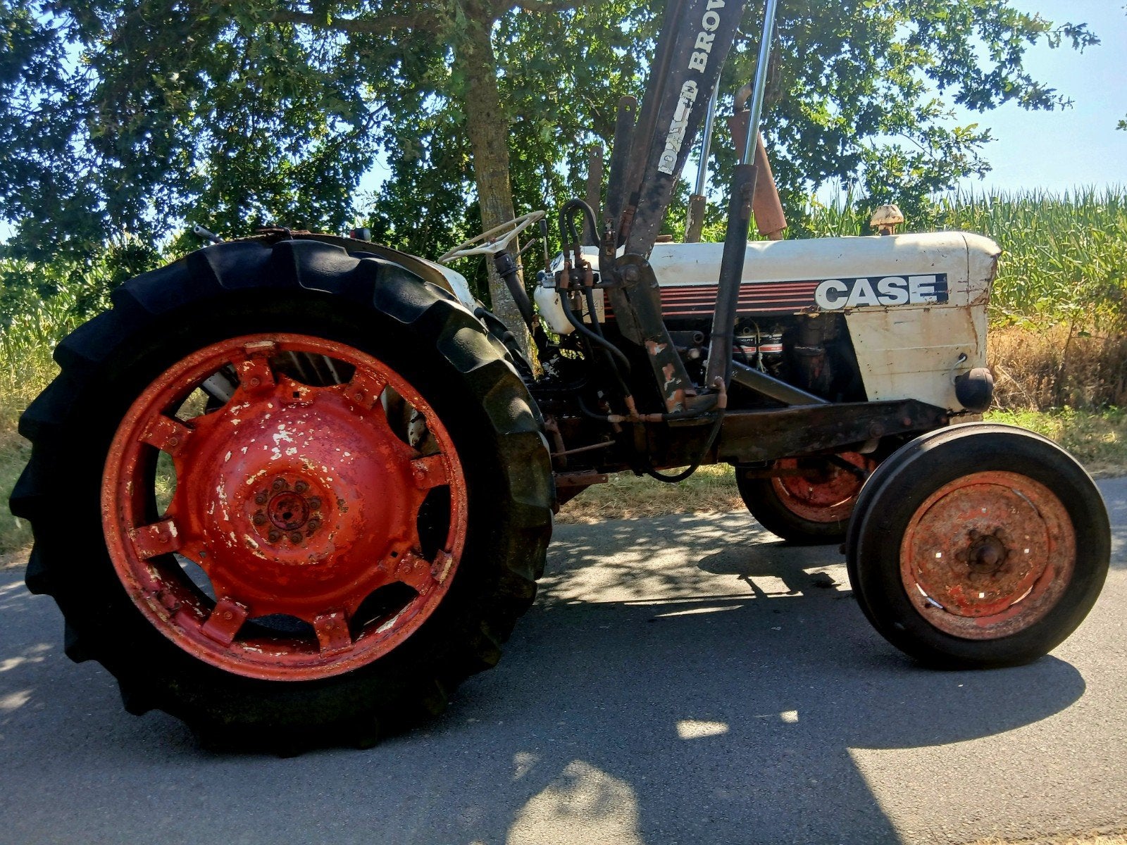David Brown 880 origineel met frontlader en papieren, Articles professionnels, Agriculture | Tracteurs, Enlèvement