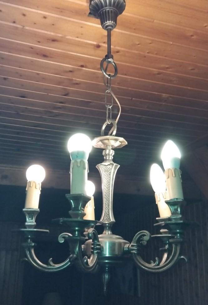 Messing lamp,massief, Ophalen