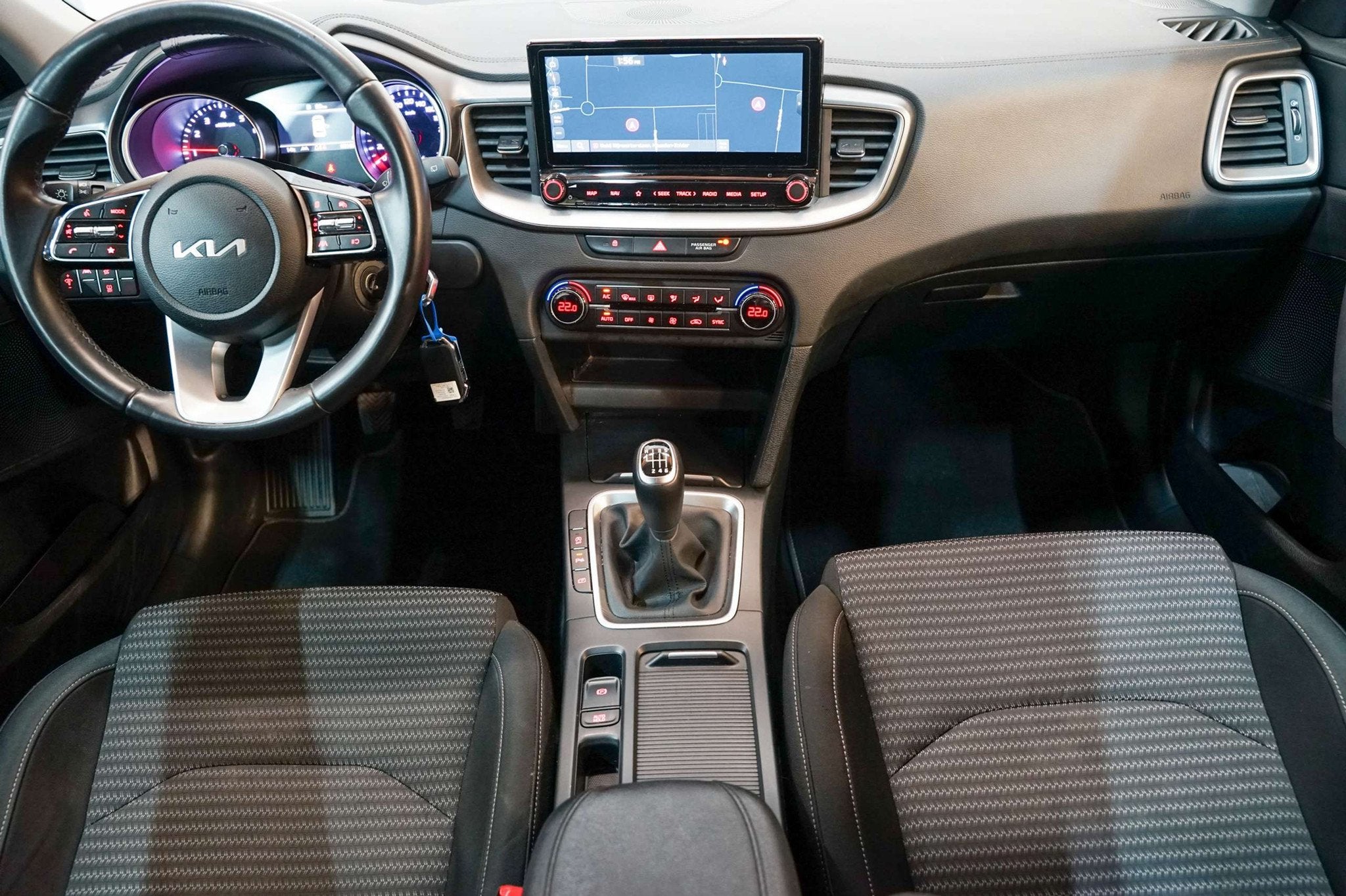 Kia 1.0 Benzine Navi CarPlay Camera EURO 6d Garantie, Stof, Gebruikt, Bedrijf, 5 deurs