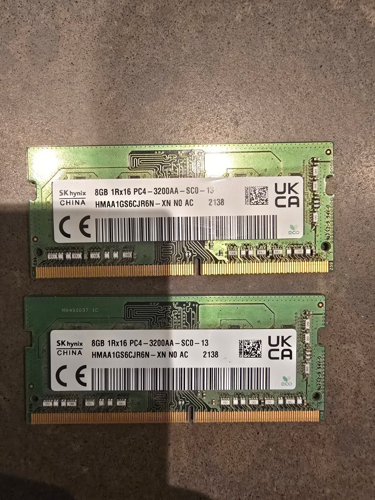 16GB (2x8GB) SK hynix DDR4-3200 SODIMM Laptopgeheugen, Ophalen of Verzenden, Gebruikt, DDR4, Laptop