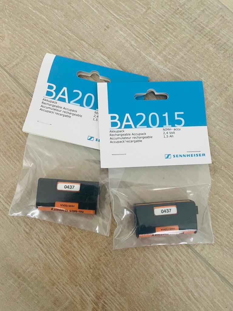 Sennheiser BA2015 (Wireless Battery) 2 stuks, Muziek en Instrumenten, Ophalen of Verzenden, Nieuw, Zangmicrofoon, Draadloos