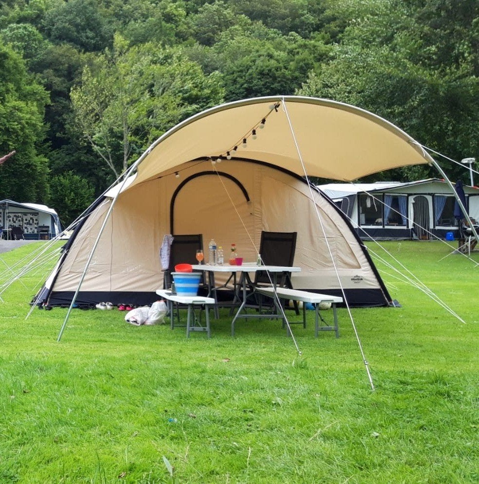 Obelink Familia 6 tunneltent, Caravans en Kamperen, Tenten, Ophalen, Gebruikt, Tot en met 6