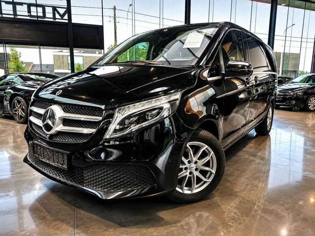 Mercedes-Benz V 300 V 300d L2 9G-TRONIC Avantgarde,5pl Lich, Auto's, Mercedes-Benz, Automaat, Zwart, Bedrijf, Diesel
