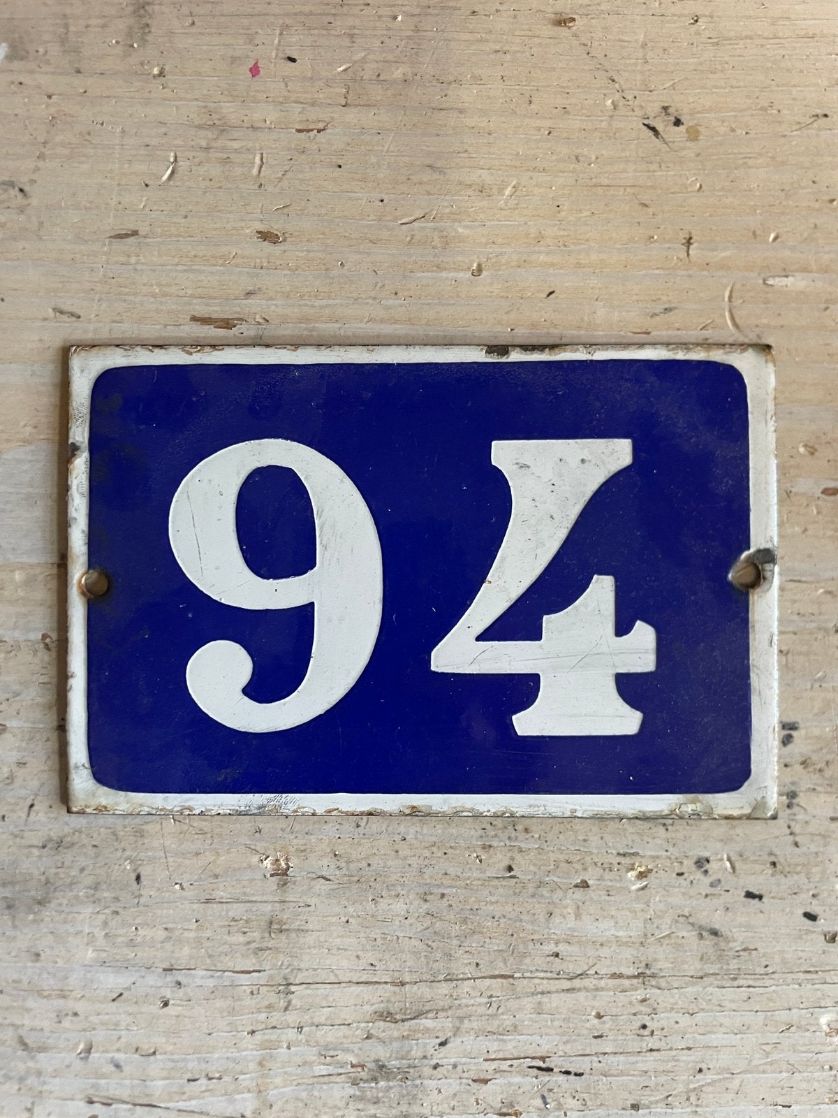 Emaille huisnummers 94 - 96 - 98 - 100, Antiek en Kunst, Ophalen of Verzenden