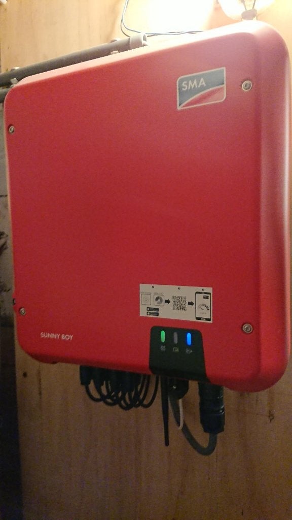 omvormer voor zonnepanelen SMA Sunny boy, Ophalen, Gebruikt, Overige typen, 200 wattpiek of meer