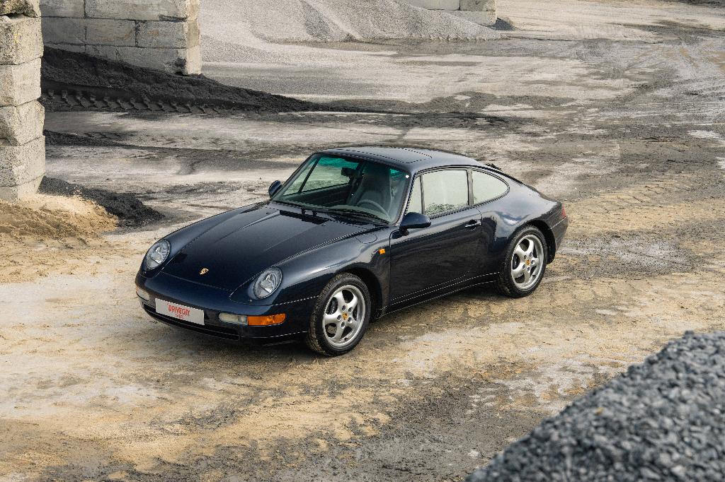 Porsche 993 Carrera 2 Coupé uit 1994, Auto's, Lederen bekleding, 4 zetels, Achterwielaandrijving, Blauw