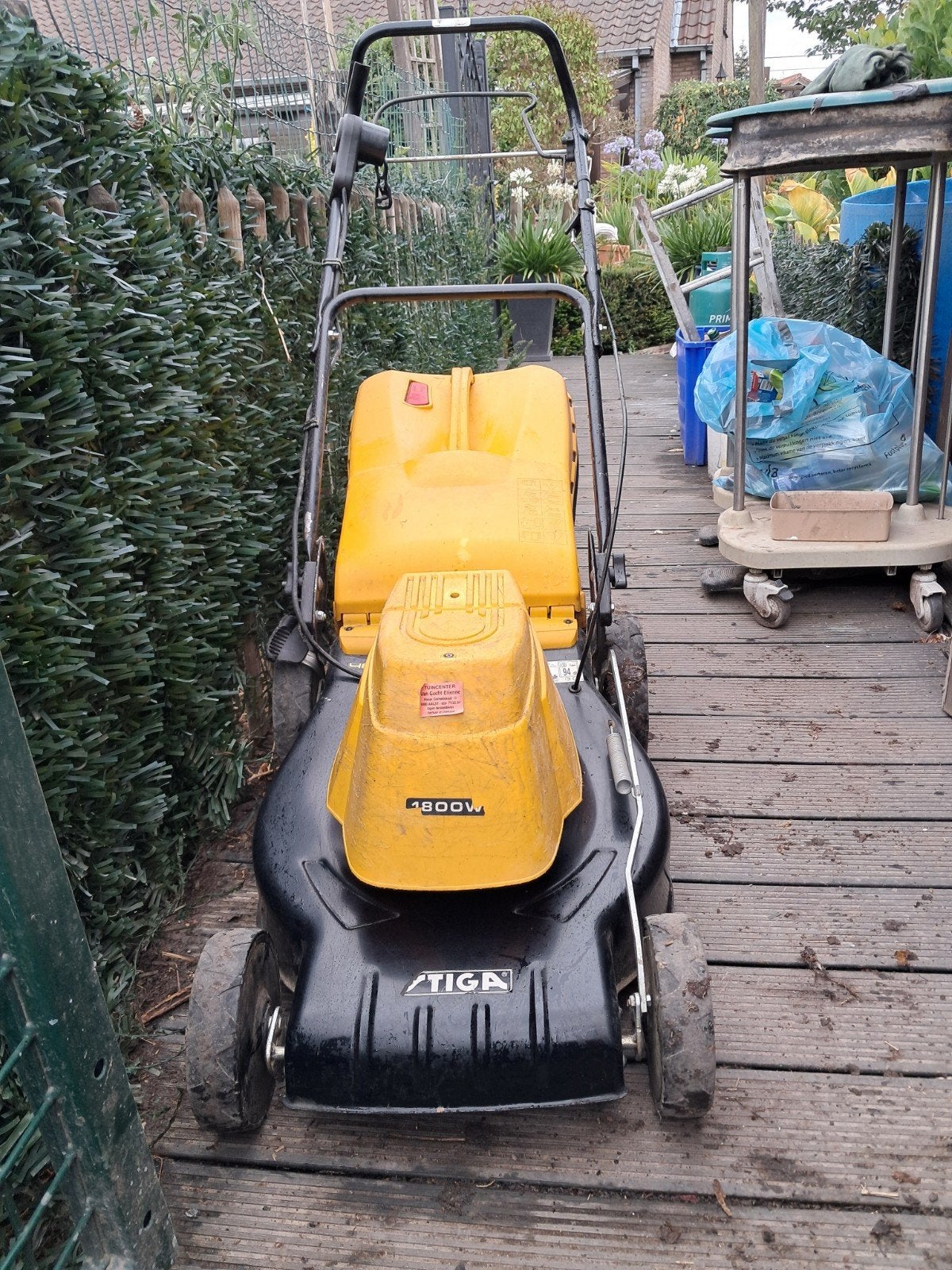elektrische Stiga zelftrekker, Enlèvement