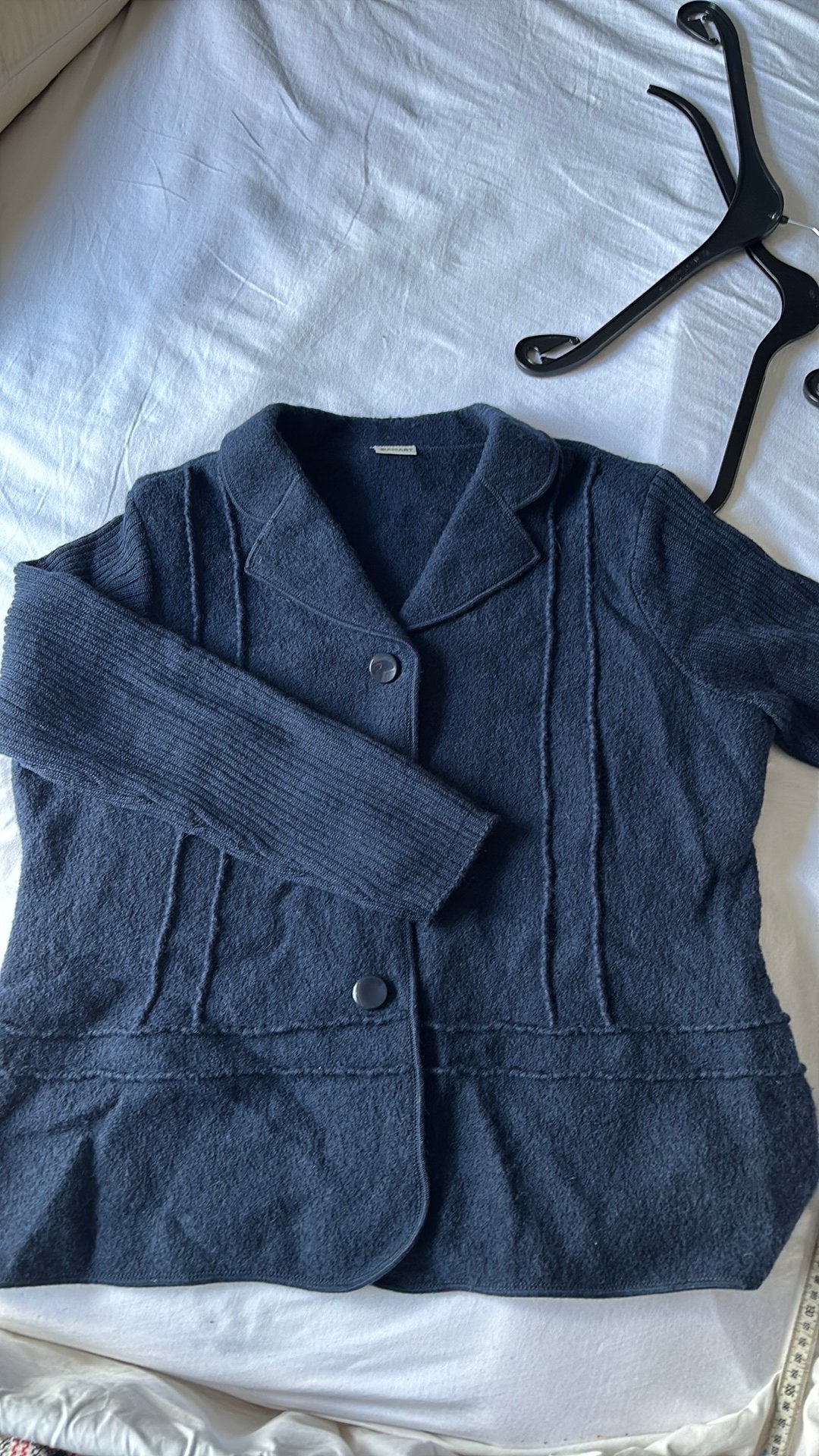 Dun wollen vestje, Kleding | Dames, Jassen | Winter, Ophalen of Verzenden, Zo goed als nieuw, Maat 46/48 (XL) of groter, Blauw