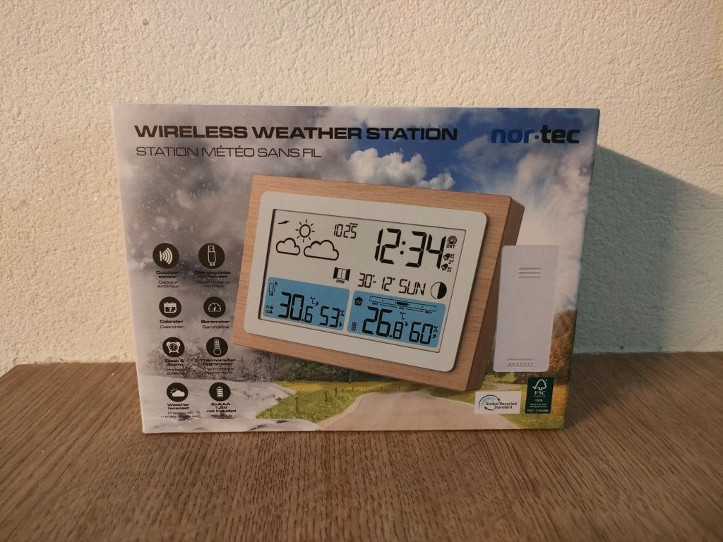 Nor-Tec draadloos weerstation en klok, Ophalen, Overige typen, Nieuw, Digitaal