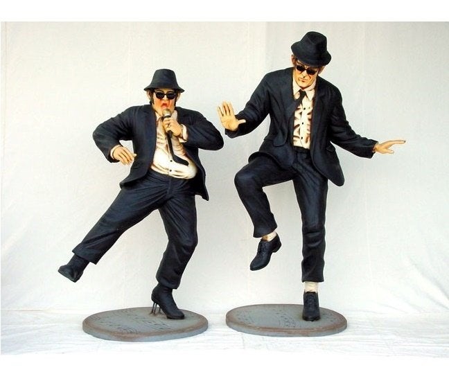 Jake en Elwood beelden 77 cm - bluesbrothers, Ophalen, Nieuw