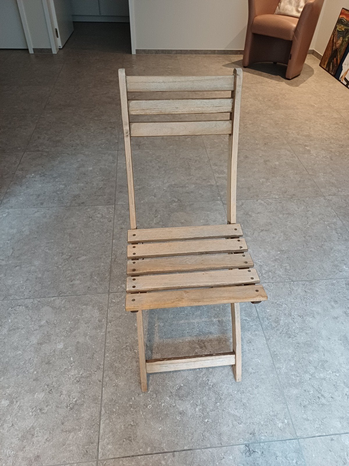 klapstoelen 4 stuks, Ophalen, Gebruikt, Hout, Inklapbaar