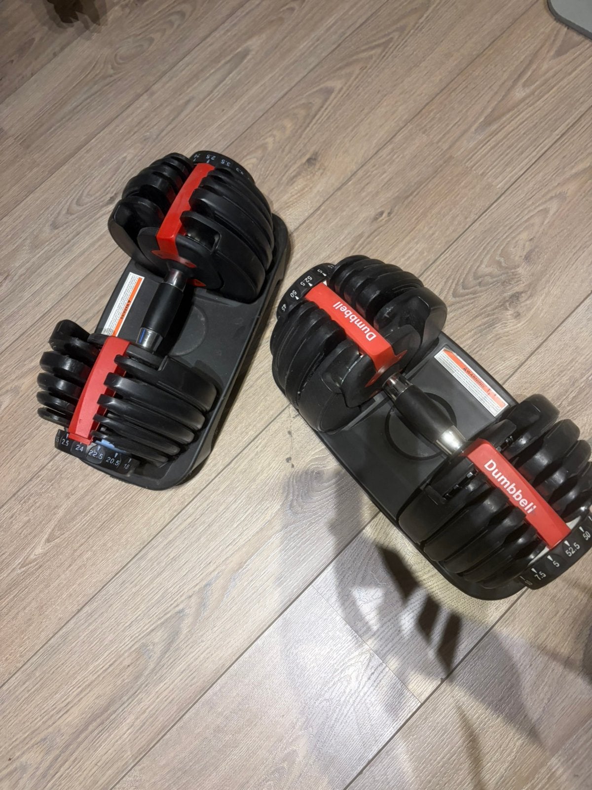 Verstelbare dumbells te koop tot 24kg, Sports & Fitness, Enlèvement, Utilisé, Bras, Haltère